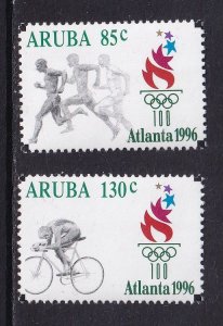 Aruba   #137-138   MNH  1996  summer Olympic Games Atlanta