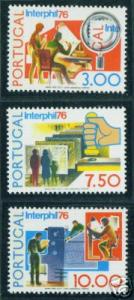 PORTUGAL Scott 1285-7 MNH** Interphil76 stamp show set