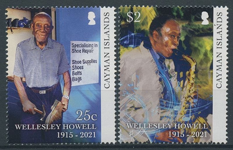 Cayman Islands 2022 MNH People Stamps Wellesley Howell Oldest Person 2v Set 