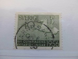 1956 Schweden Sweden Sweden 40o perf 121⁄2 fine green used A13P17F161-