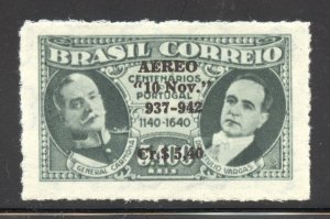 Brazil Scott C47 Unused LHOG - 1942 5th Anniv of New Constitution O/P-SCV $4.50