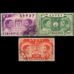 ETHIOPIA 1947 - Scott# 299-301 Liberation 50c-$1 Used