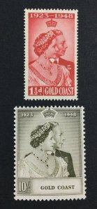 MOMEN: GOLD COAST SG #147-148 1948 MINT OG NH £35++ LOT #6736