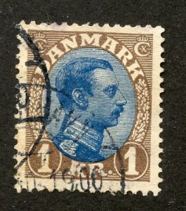 Denmark, Scott #128, Used