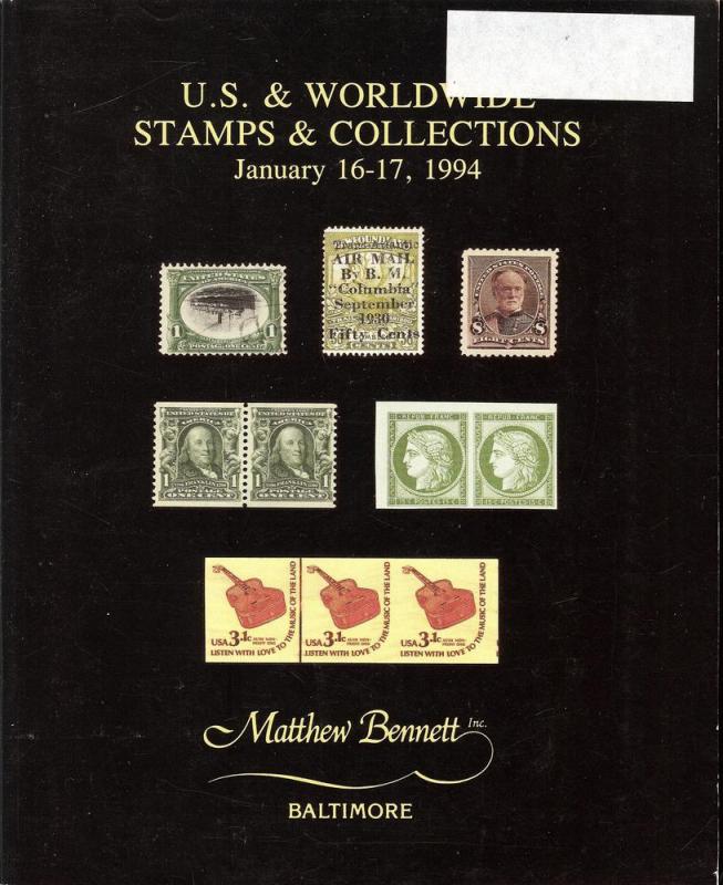 U.S. Stamps and Worldwide Stamps & Collections, Bennett 189