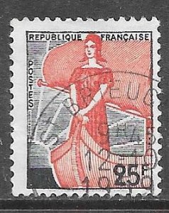 France 927: 25f Marianne and Ship of State, used, F-VF