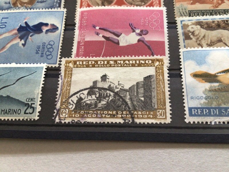 San Marino mounted mint or used vintage stamps Ref 65774