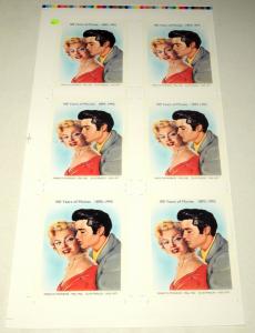 MONTSERRAT #861 100 Years of Movies Marilyn Monroe Elvis Presley production test