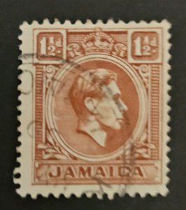 Jamaica 1938 SG123 used KGVI 1.5d