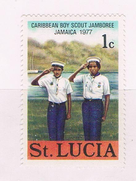 St Lucia 420 MNH Scouting 1977 (S0937)