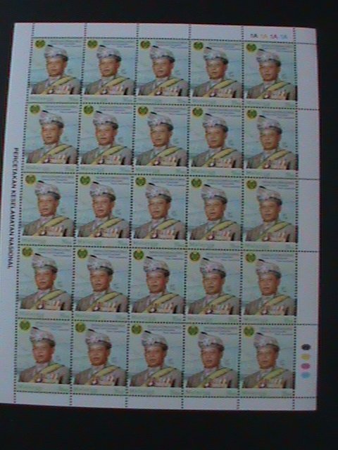 ​MALAYSIA-SC#74-RAJA TUANKU SYED SIRAJUDDIN PUTRA JAMALULLAIL MNH SHEET VF