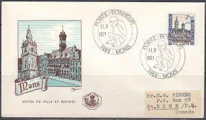 Belgium Scott 656 FDC - 1965-71 Definitive Issue