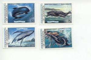 1983 Dominica Whales Protection (Scott 791-94)  MNH