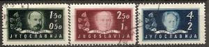 Yugoslavia B152-54 Used 1948 Portraits