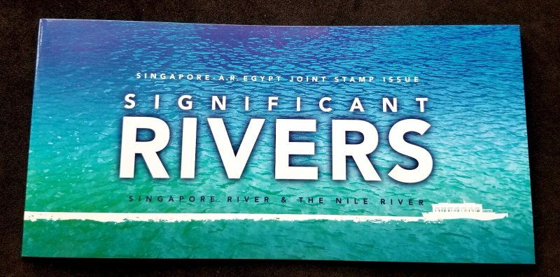 Singapore Egypt Joint Issue Significant Rivers 2011 Orchid Pyramid (p. pack) MNH