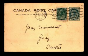 1902 Uprated Card Toronto to Austria - L27540