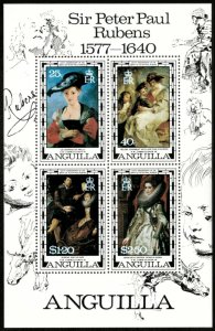 Anguilla 1977 - Peter Paul Rubens, Artwork - Souvenir Sheet - 304a - MNH