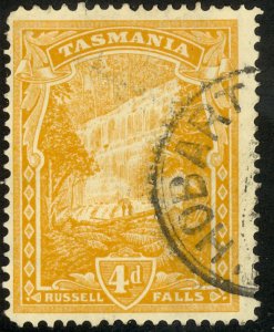 TASMANIA Australia 1911 4d Tasman's Arch Pictorial Sc 115 VFU