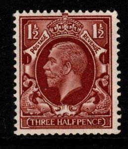 GB SG441wi 1934 1½d RED-BROWN WMK INVERTED MNH