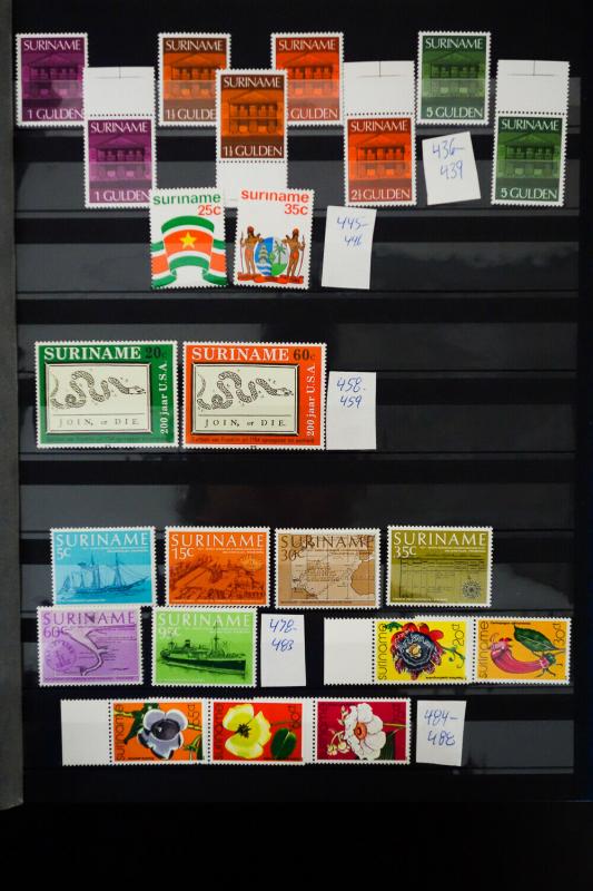 Suriname 1800's to 1980's Stamp Collection