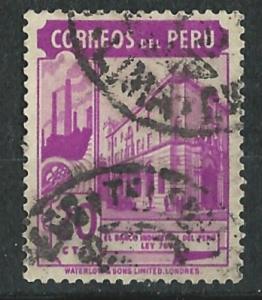 Peru # 379  Industrial Bank Building (1)   VF Used