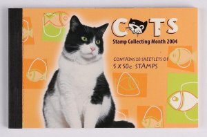 AUSTRALIA 2004 Cats $50 'Cheque book' of 20 x $2.50 booklet. MNH **.