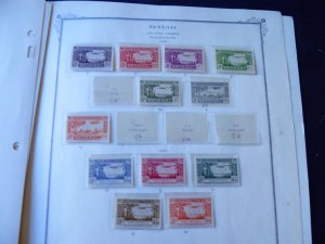 Senegal 1902-1960 Stamp Collection on Scott Specialty Alb Pgs