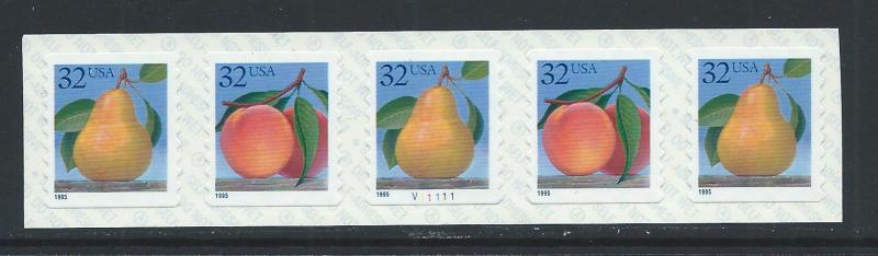 UNITED STATES SC# 2495Ab F-VF MNH 1993 PL#V11111 PNC5
