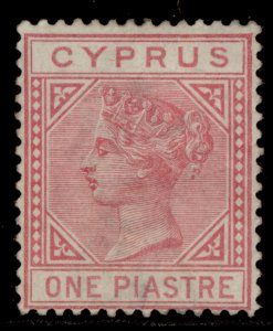 CYPRUS QV SG18, 1pi rose, UNUSED. Cat £110.