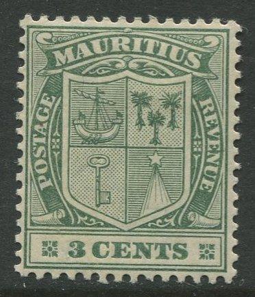 STAMP STATION PERTH Mauritius #139 Coat of Arms MH Wmk 3 1910 CV$3.25