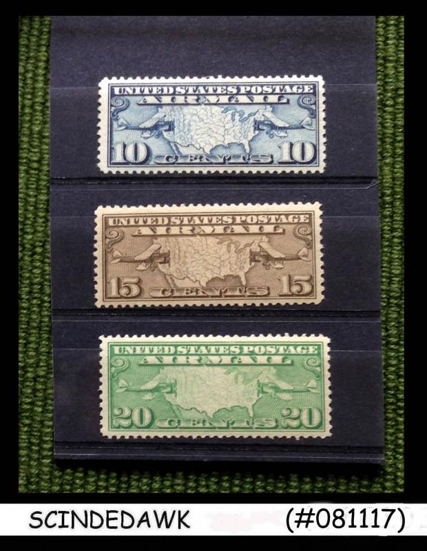 United States USA - 1926-27 AIR Post Stamps Scott#C7-C9 - 3v - Mint NH