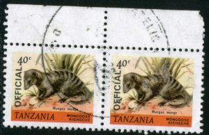 TANZANIA #O29 - USED PAIR - 1980 - TANZ007
