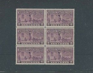 Lot #1030 Special Delivery #E15 MNH Block of 6 Gem XF Centering