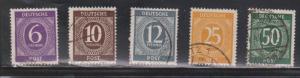 GERMANY Scott # 535, 537, 539, 546, 551 Used