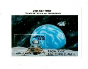 Guyana 1993 - Transportation & Technology - Space - Moon landing - S/S - MNH