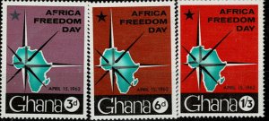 GHANA 1962 AFRICAN FREEDOM DAY MH