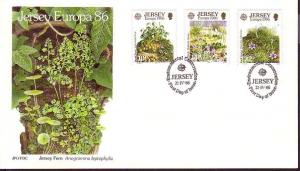 Jersey Europa Environmental Conservation FDC SG#386-388