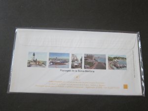 France Laposte 5 pre-paid neat cachet envelop pack 