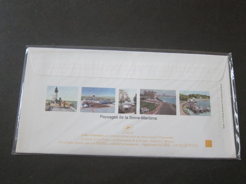 France Laposte 5 pre-paid neat cachet envelop pack 