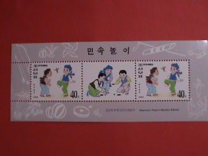 KOREA STAMP-1996-SC#3539  CHILDREN FOLK GAMES  .MINT NOT HING SHEET HARD TO FIND