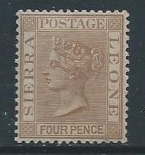 Sierra Leone #30 NH 4p Queen Victoria Wmk. 2