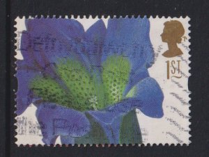 Great Britain #1713 used 1997  1st  gentiana