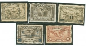 Canada #C1-C5 Used Single