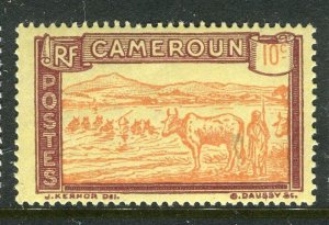 FRENCH CAMEROUN; 1925 early Pictorial issue Mint hinged 10c. value