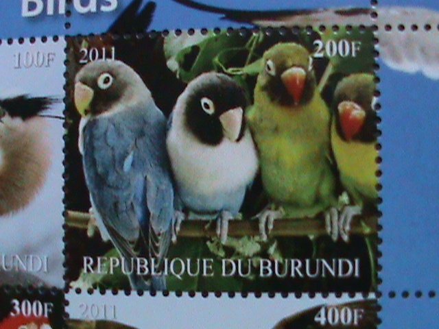 BURUNDI-2011 COLLECTIBLES- LOVELY BEAUTIFUL BIRDS-MNH S/S VERY FINE