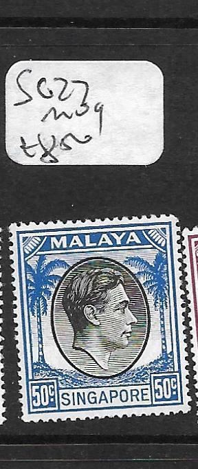 SINGAPORE (PP1101B) KGVI 50C  SG 27  MOG