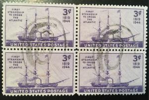 925 Savannah, Circulated Block, Vic's Stamp Stash
