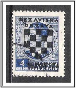 Croatia #15 Overprinted Used