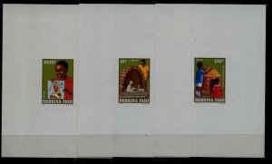 Burkina Faso 951-53 MNH epruve sheets Christmas-92/Children