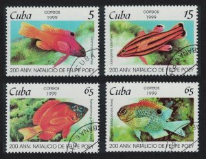 Caribic Fish 4v 1999 CTO SG#4347-4350